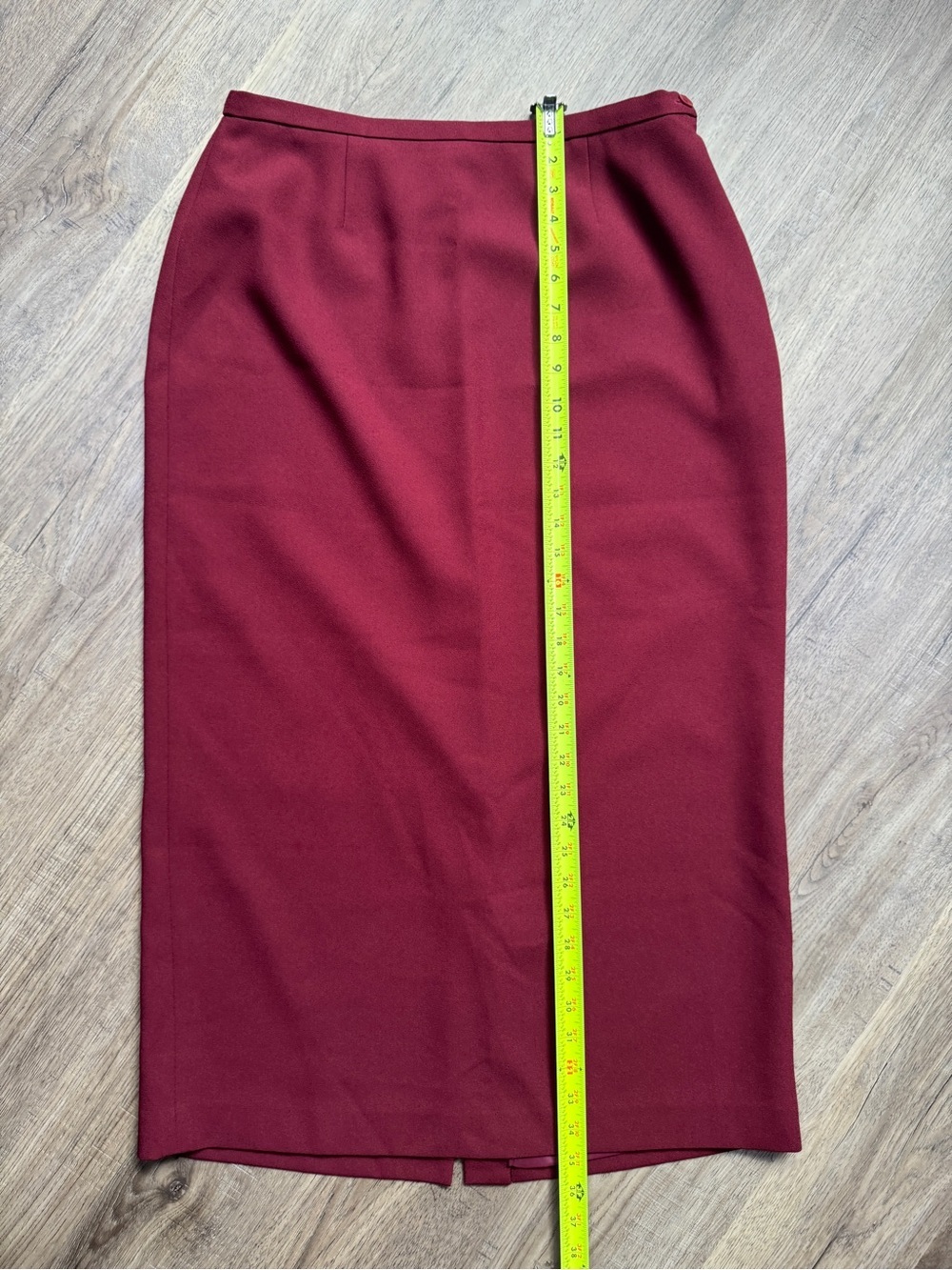 Vintage Karen Scott Burgundy Wine Maxi Skirt - Size 14 - Picture 3 of 13